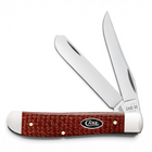 Case® | Smooth Dark Red Burlap Micarta® CS Mini Trapper
