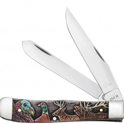 Case® | Wild Game Series Color Wash Natural Bone Trapper Pocket Knife