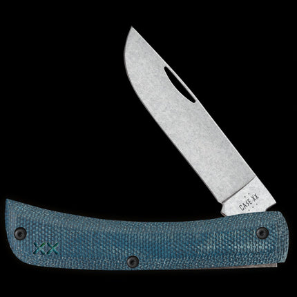 WR Case XX Sod Buster Jr Blue Denim Micarta and White G10 Laminate by Case®