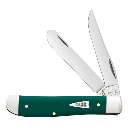 Case XX Knives Mini Trapper Spruce Green Synthetic 64531 Stainless Pocket Knife by Case®