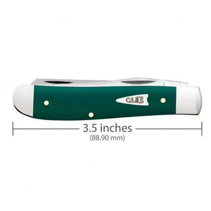 Case XX Knives Mini Trapper Spruce Green Synthetic 64531 Stainless Pocket Knife by Case®