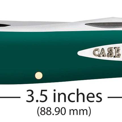 Case XX Knives Mini Trapper Spruce Green Synthetic 64531 Stainless Pocket Knife by Case®