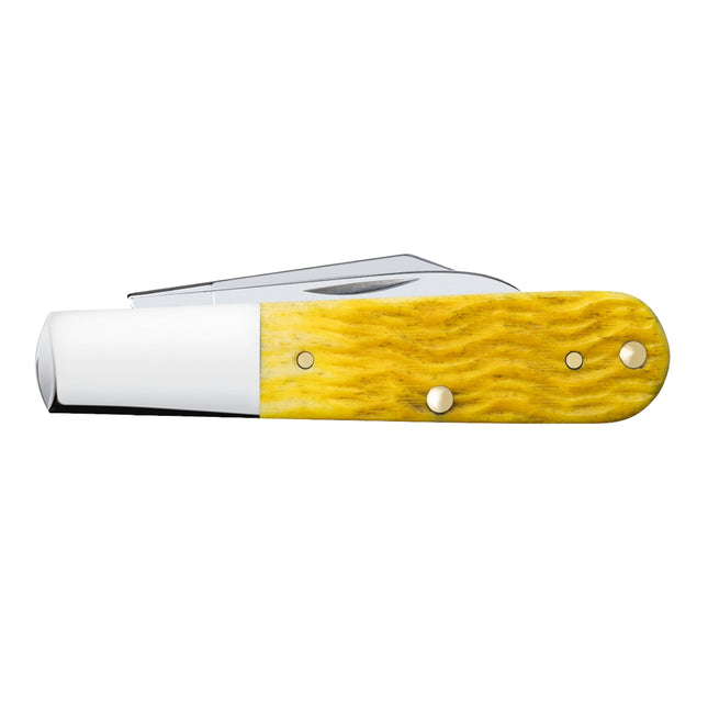 Case Platts Jig Yellow Bone Barlow Pocket Knife – Two-Blade Tru-Sharp Steel