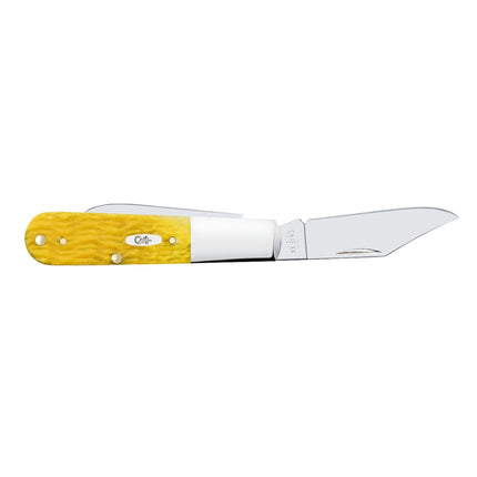 Case Platts Jig Yellow Bone Barlow Pocket Knife – Two-Blade Tru-Sharp Steel