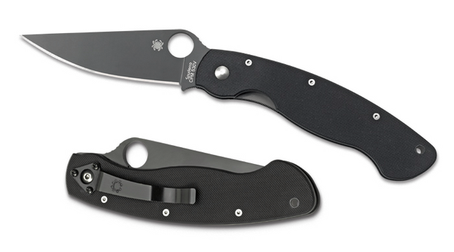 Military™ Model G-10 Black / Black Blade by Spyderco