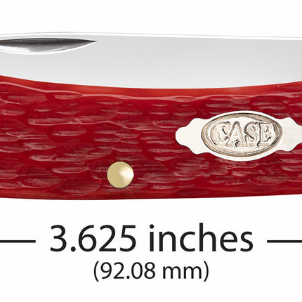 Case CA31945 - Peach Seed Jig Dark Red Bone CS Sod Buster® Jr