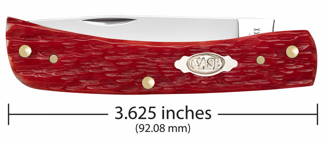 Case CA31945 - Peach Seed Jig Dark Red Bone CS Sod Buster® Jr